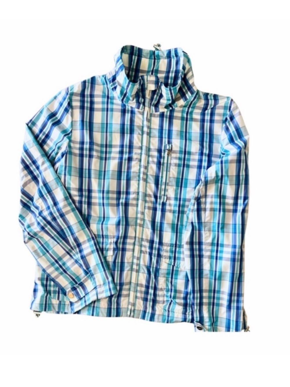 Lauren Active by Ralph Lauren Plaid Windbreaker Jacket